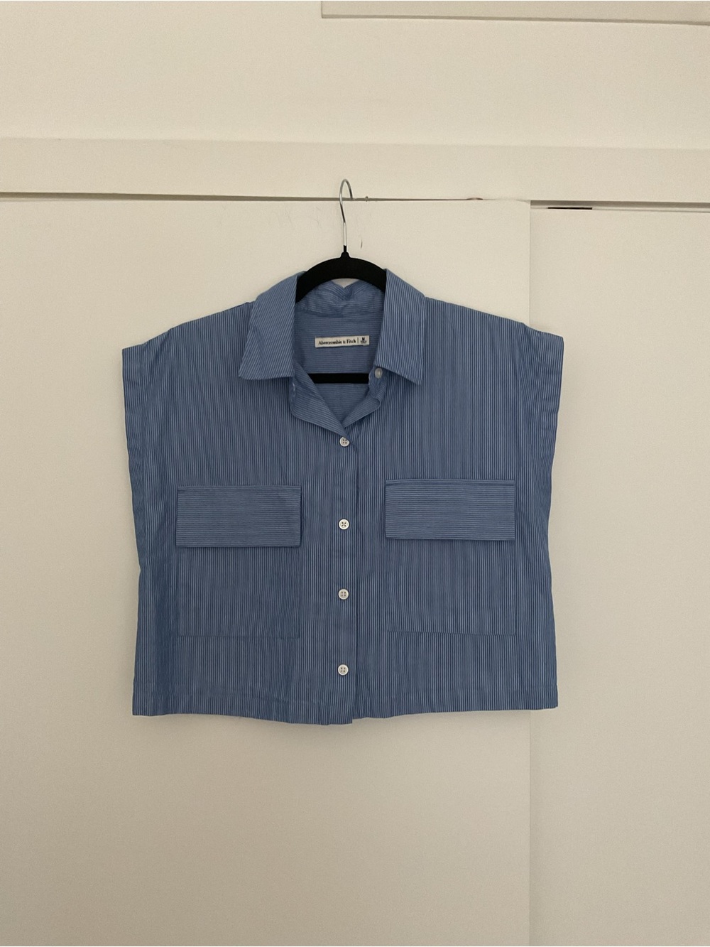 Abercrombie & Fitch Cropped Sleeveless Utility Shirt
